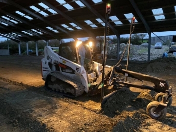 C&R Construction South West Ltd Laser guided bobcat grading